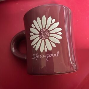 Life is Good Flower Mug - Do what you like. Like what you do.